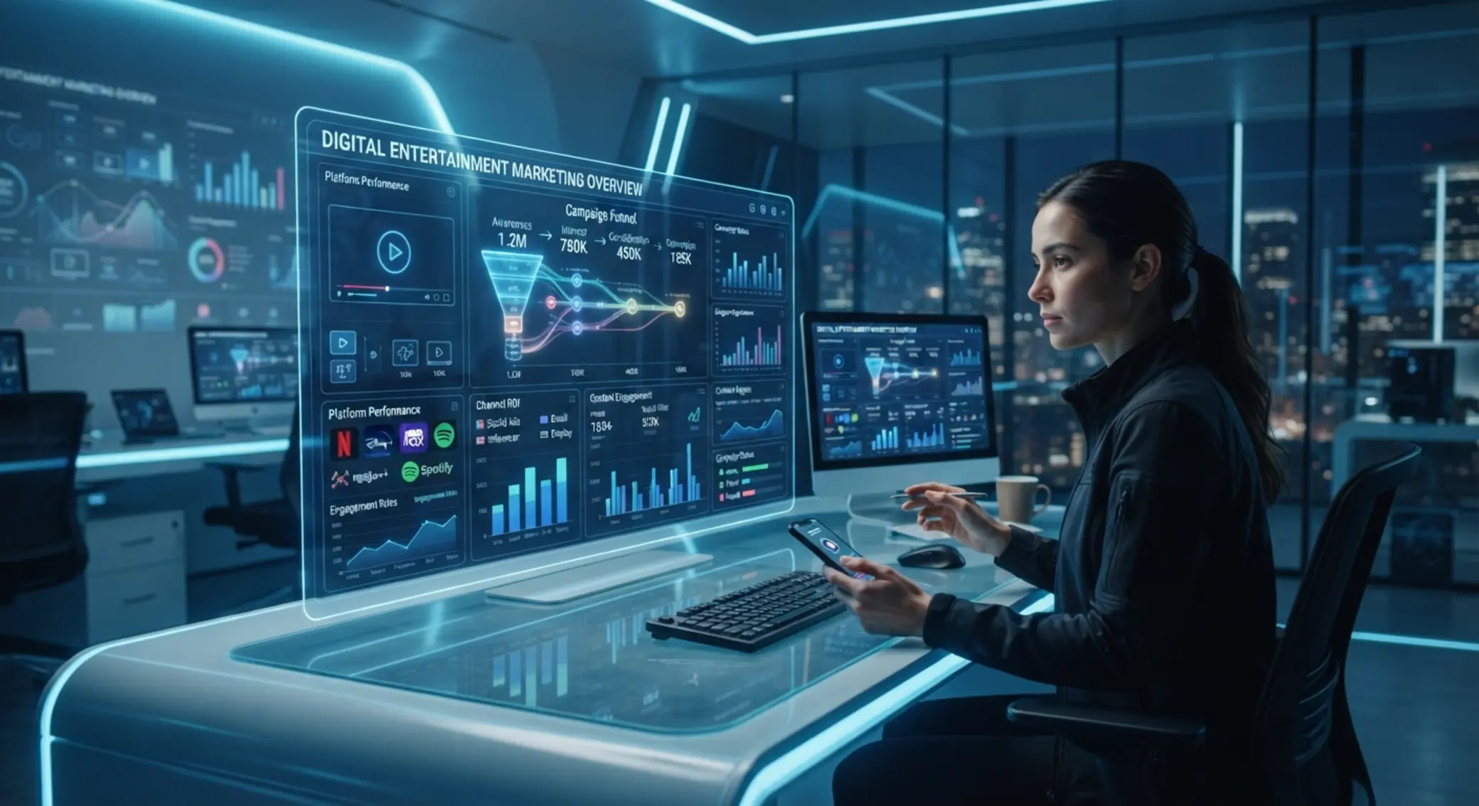 Dashboard digitálních marketingových kanálů pro online casina