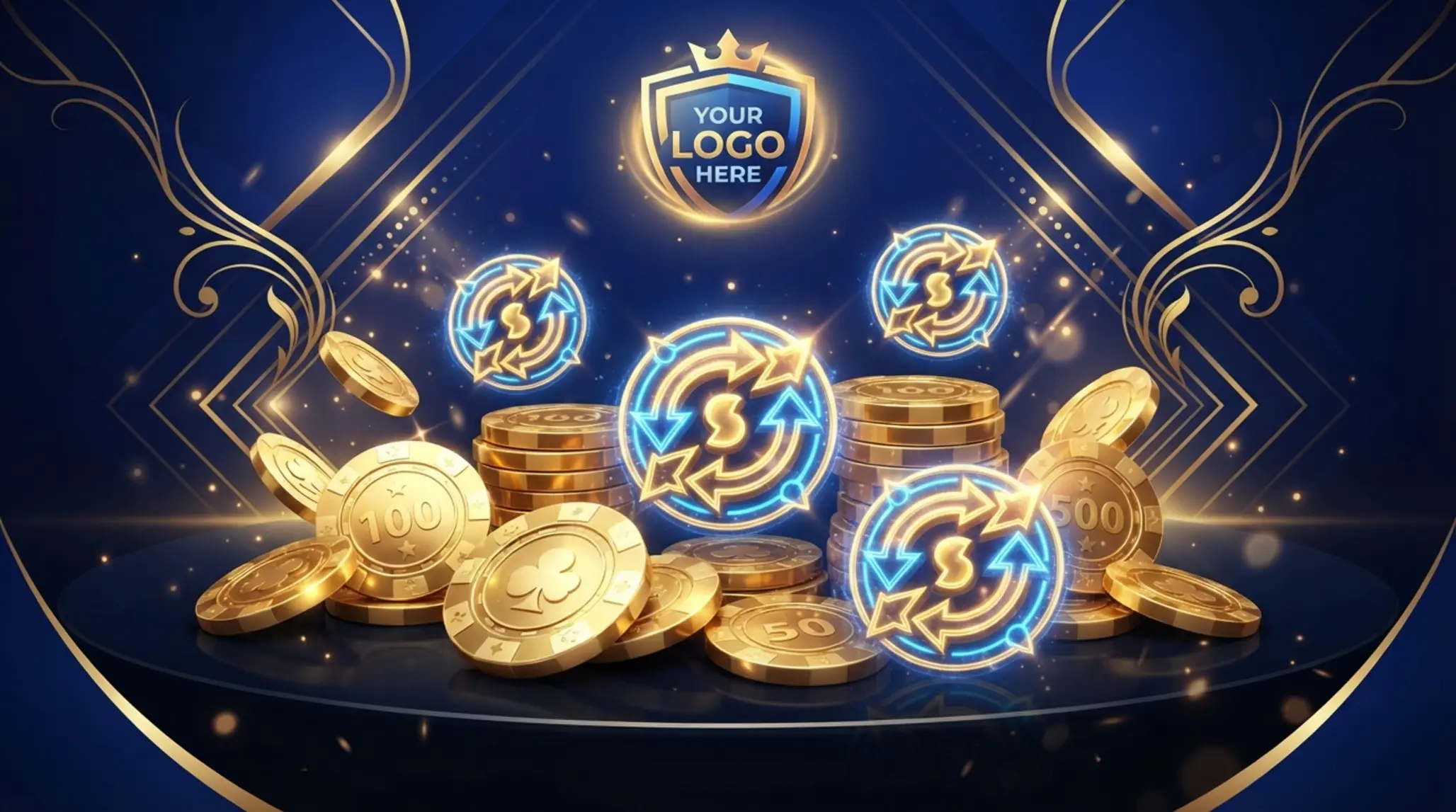 Apollo Casino bonus promo vizuál s žetony a free spiny