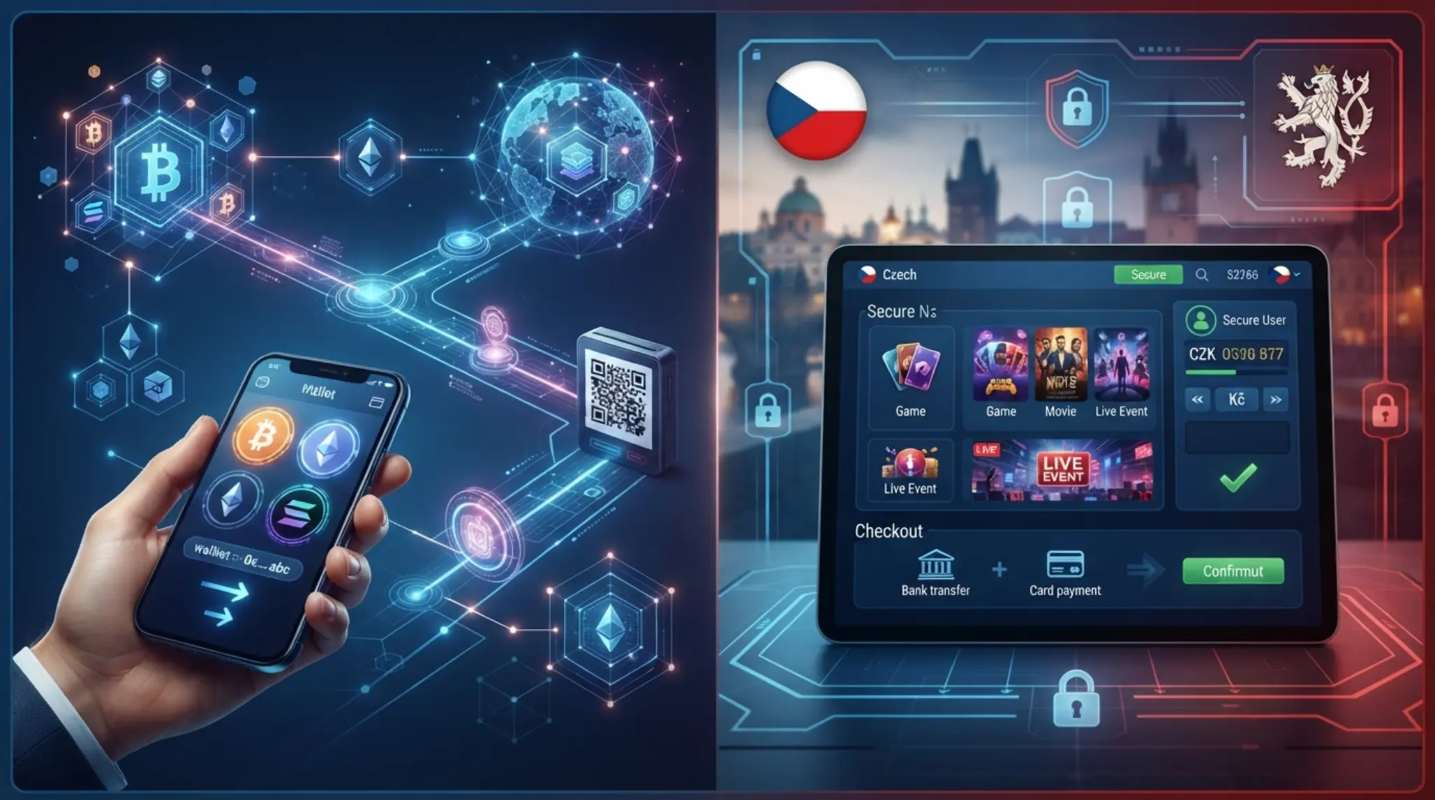 Srovnání crypto casino a českého licencovaného online casina