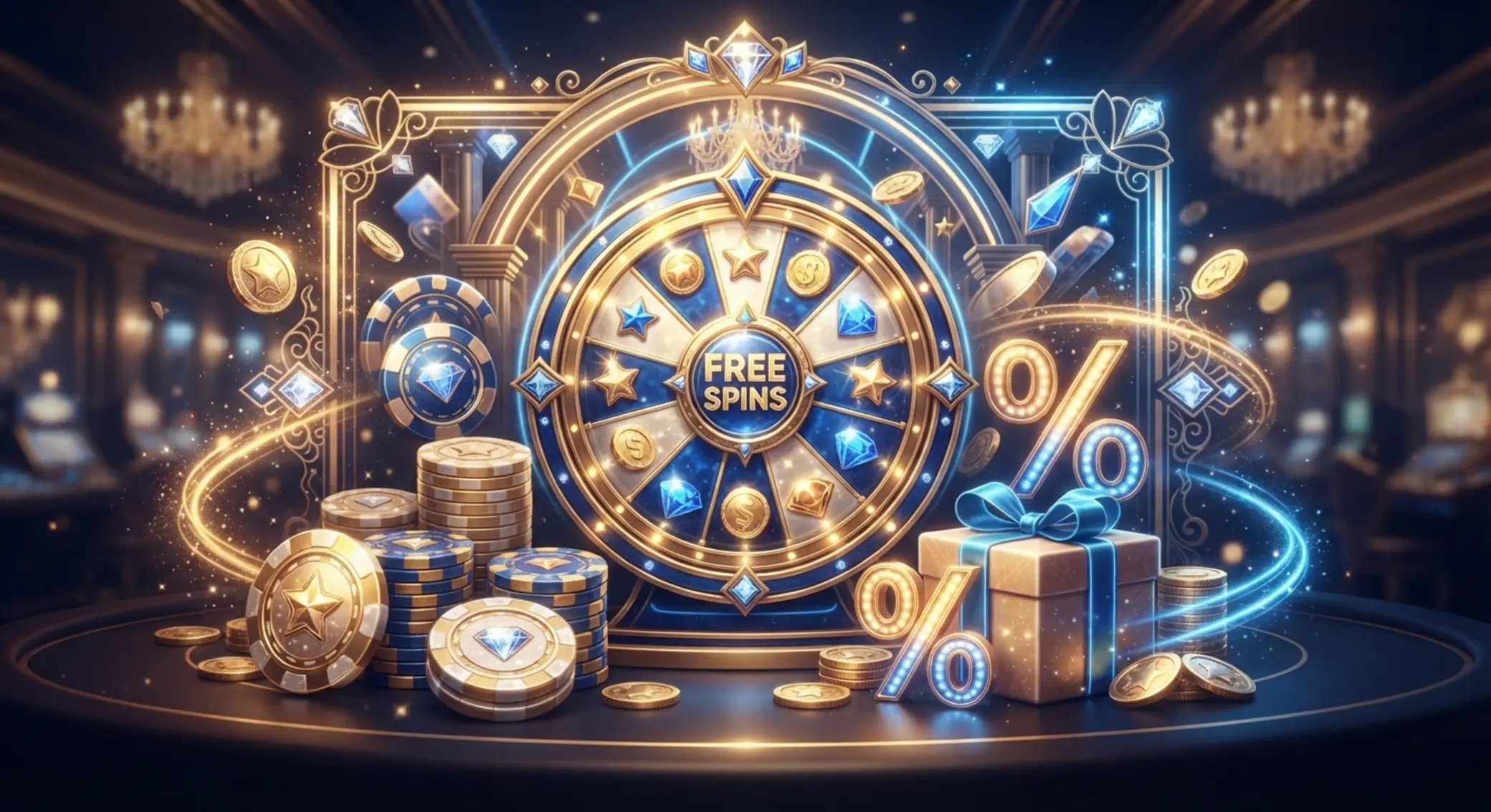 Vizuální znázornění bonusů a free spinů při nízkém vkladu